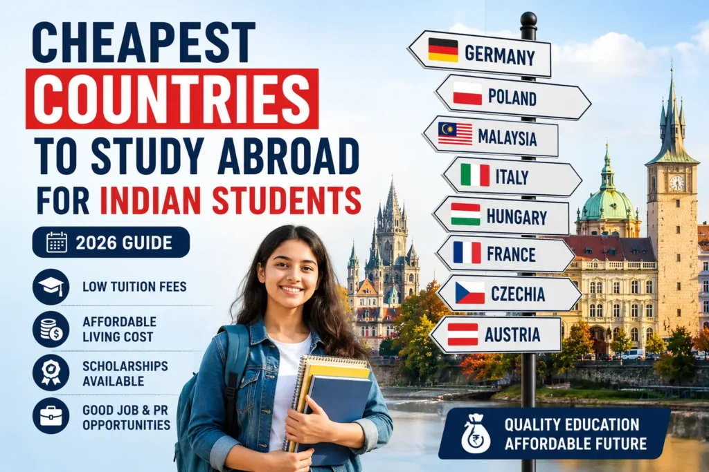 Cheapest Countries to Study Abroad for Indian Students 2026