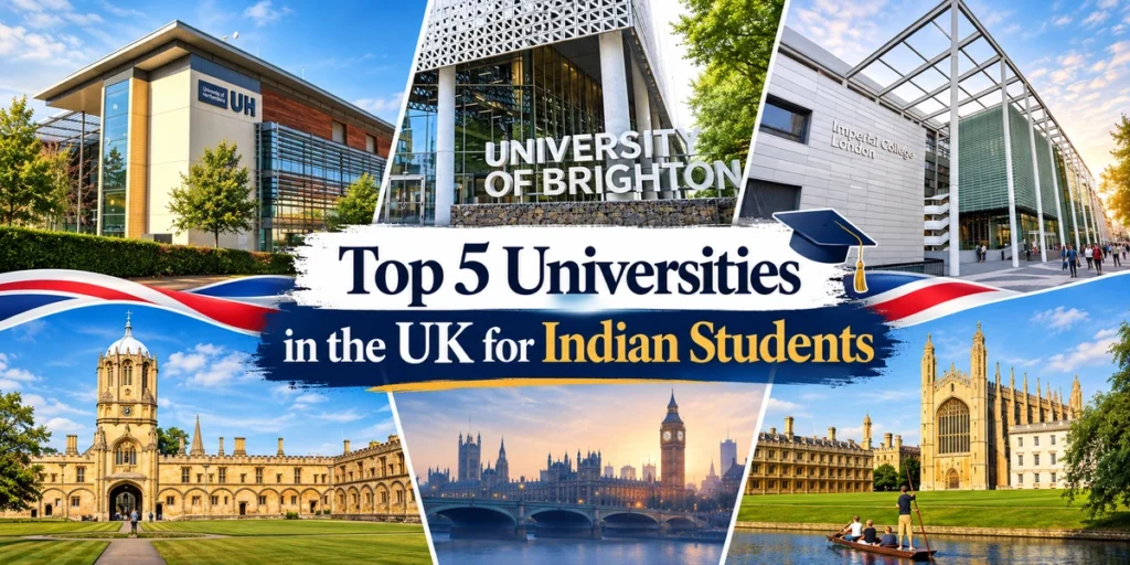 top 5 uk universities for indian students